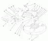 Toro 71209 (13-32XLE) - 13-32XLE Lawn Tractor, 2002 (220010001-220999999) Ersatzteile 32" DECK BLADE DRIVE & BRAKING COMPONENTS ASSEMBLY