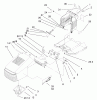 Toro 71209 (13-32XLE) - 13-32XLE Lawn Tractor, 2002 (220010001-220999999) Ersatzteile HOOD & TOWER ASSEMBLY