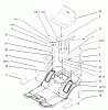 Toro 71209 (13-32XLE) - 13-32XLE Lawn Tractor, 2003 (230000001-230999999) Ersatzteile REAR BODY AND SEAT ASSEMBLY