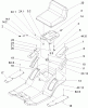 Toro 71209 (XL 320) - XL 320 Lawn Tractor, 2005 (250005001-250999999) Ersatzteile REAR BODY AND SEAT ASSEMBLY