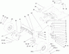 Toro 71209 (XL 320) - XL 320 Lawn Tractor, 2005 (250005001-250999999) Ersatzteile STEERING COMPONENT ASSEMBLY