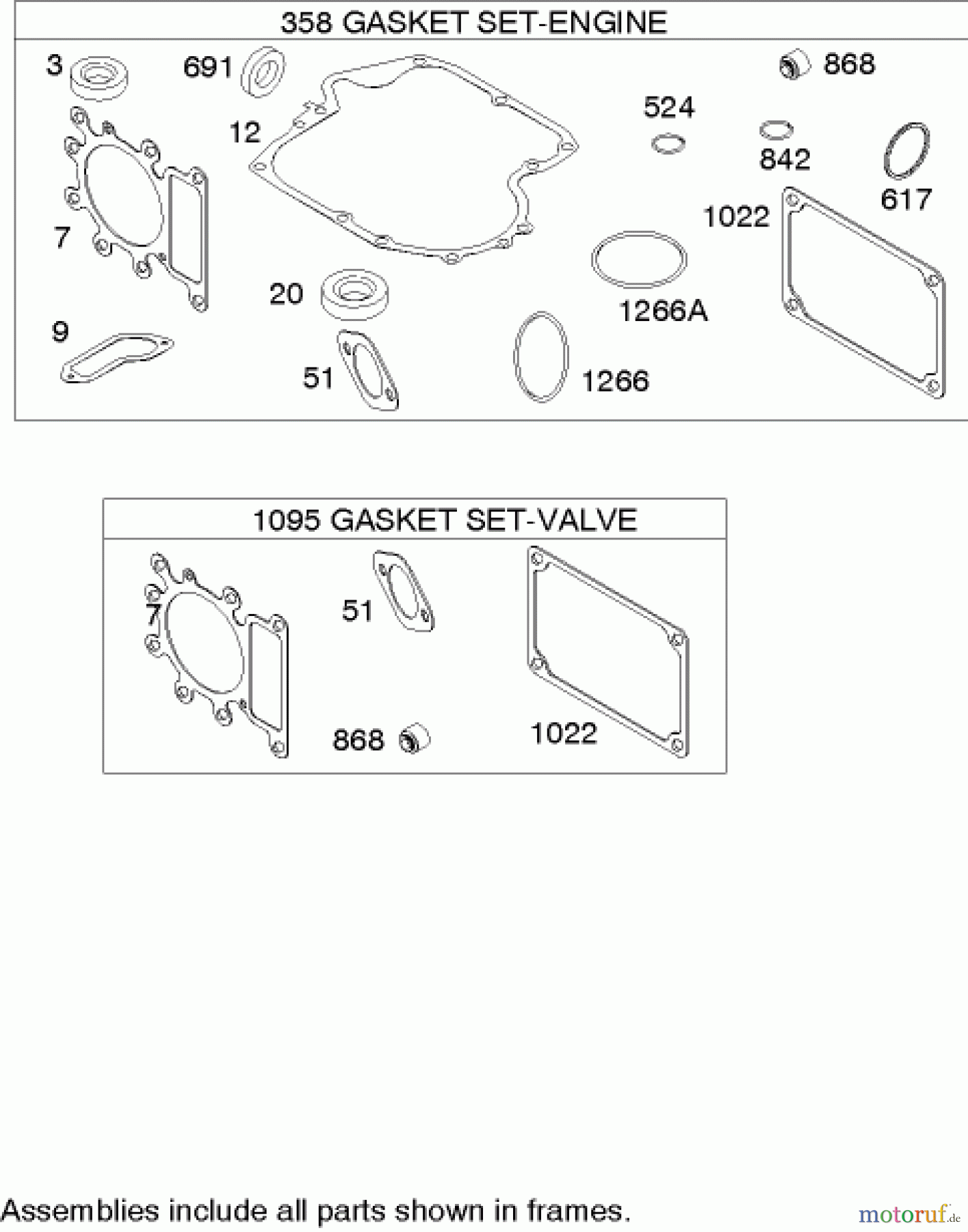 Toro Neu Mowers, Lawn & Garden Tractor Seite 1 71209 (XL 320) - Toro XL 320 Lawn Tractor, 2007 (270000001-270999999) GASKET ASSEMBLY BRIGGS AND STRATTON 21A907-0169-E1