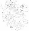 Toro 71212 (17-44HXL) - 17-44HXL Lawn Tractor, 2000 (200000001-200999999) Ersatzteile BAFFLE, DEFLECTOR & COVER ASSEMBLY