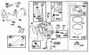 Toro 71218 (16-44HXL) - 16-44HXL Lawn Tractor, 1996 (6900001-6999999) Ersatzteile ENGINE BRIGGS & STRATTON MODEL 28Q777-0668-A1 #4