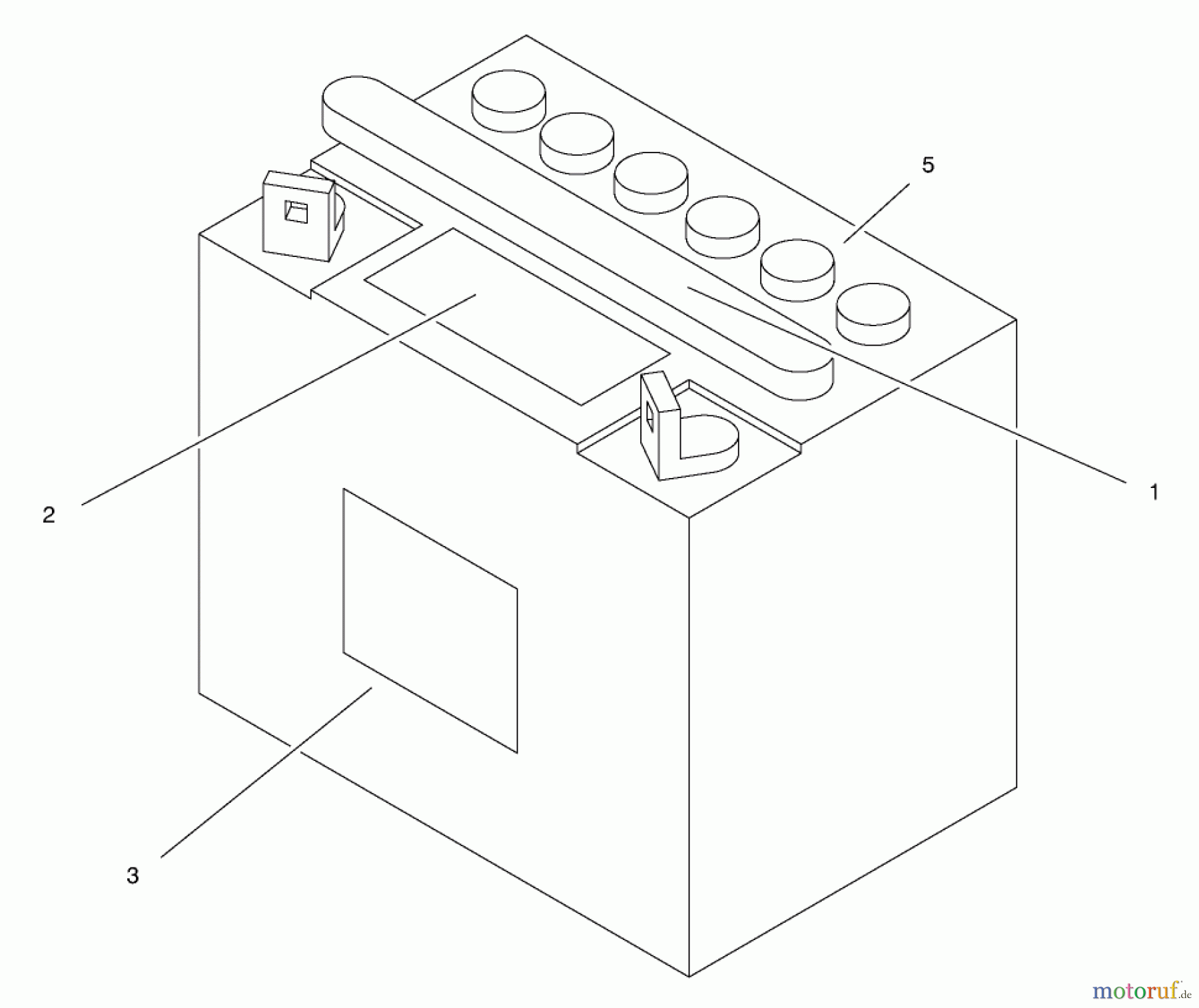 Toro Neu Mowers, Lawn & Garden Tractor Seite 1 71219 (14-38HXL) - Toro 14-38HXL Lawn Tractor, 1998 (8900001-8999999) BATTERY ASSEMBLY