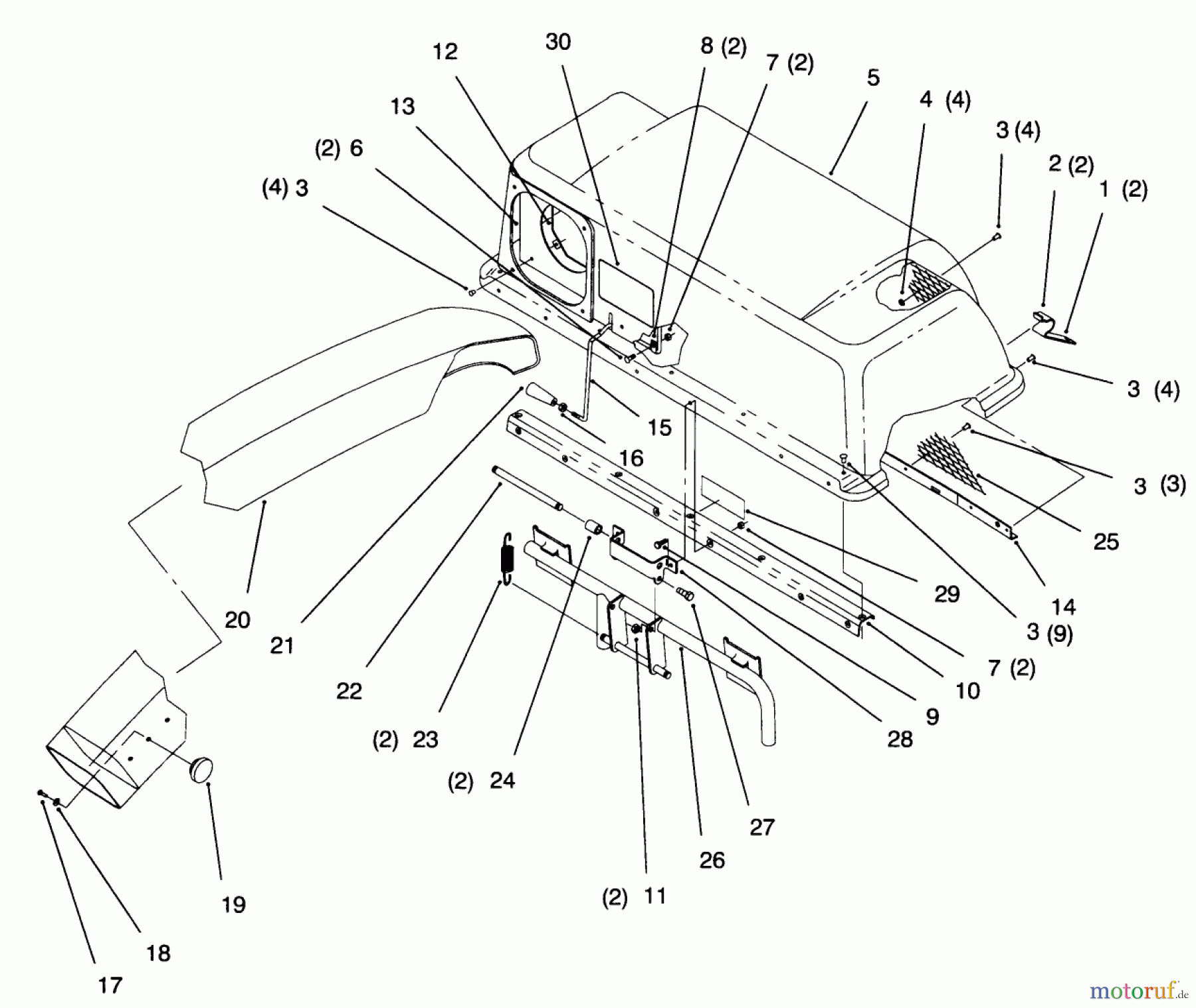  Toro Neu Accessories, Mower 79104 - Toro 44