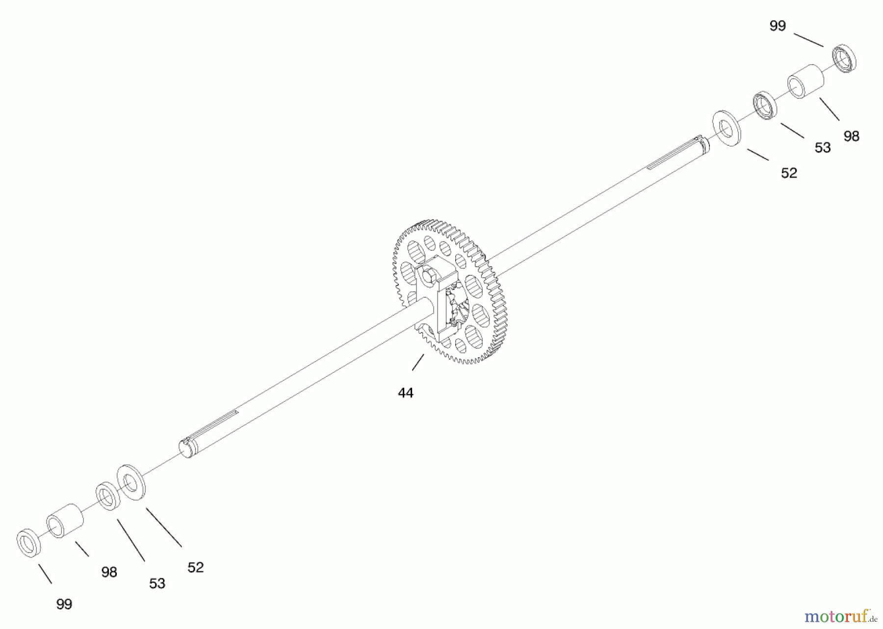 Toro Neu Mowers, Lawn & Garden Tractor Seite 1 71219 (14-38HXL) - Toro 14-38HXL Lawn Tractor, 1998 (8900001-8999999) HYDRO TRANSAXLE ASSEMBLY #2