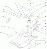 Toro 71221 (15-38HXL) - 15-38HXL Lawn Tractor, 1999 (9900001-9999999) Ersatzteile REAR BODY & SEAT ASSEMBLY