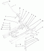 Toro 71223 (16-38XL) - 16-38XL Lawn Tractor, 2000 (200000001-200999999) Ersatzteile SHIFTING COMPONENTS ASSEMBLY