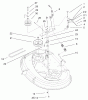 Toro 71223 (16-38XL) - 16-38XL Lawn Tractor, 2002 (220000001-220010000) Ersatzteile 38" DECK BLADE DRIVE & BRAKE ASSEMBLY