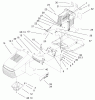 Toro 71223 (16-38XL) - 16-38XL Lawn Tractor, 2002 (220000001-220010000) Ersatzteile HOOD & TOWER ASSEMBLY