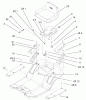 Toro 71223 (16-38XL) - 16-38XL Lawn Tractor, 2002 (220000001-220010000) Ersatzteile REAR BODY & SEAT ASSEMBLY