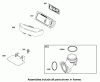 Toro 71223 (16-38XL) - 16-38XL Lawn Tractor, 2002 (220010001-220999999) Ersatzteile AIR CLEANER ASSEMBLY ENGINE BRIGGS AND STRATTON MODEL 286H77-0121-E1