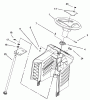 Toro 71223 (16-38XL) - 16-38XL Lawn Tractor, 2002 (220010001-220999999) Ersatzteile FIXED STEERING ASSEMBLY
