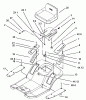 Toro 71223 (16-38XL) - 16-38XL Lawn Tractor, 2002 (220010001-220999999) Ersatzteile REAR BODY AND SEAT ASSEMBLY