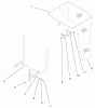 Toro 79104 - 44" Vacuum Bagger, XL Series Lawn Tractors, 2008 (280000001-280999999) Ersatzteile BAG AND FRAME ASSEMBLY