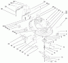 Toro 71225 (16-38HXL) - 16-38HXL Lawn Tractor, 2000 (200000001-200999999) Ersatzteile 38" DECK COMPONENTS ASSEMBLY