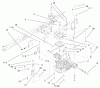 Toro 71225 (16-38HXL) - 16-38HXL Lawn Tractor, 2000 (200000001-200999999) Ersatzteile HYDRO TRANSAXLE ASSEMBLY #1