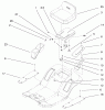 Toro 71225 (16-38HXL) - 16-38HXL Lawn Tractor, 2000 (200000001-200999999) Ersatzteile REAR BODY & SEAT ASSEMBLY