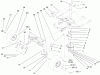 Toro 71225 (16-38HXL) - 16-38HXL Lawn Tractor, 2000 (200000001-200999999) Ersatzteile STEERING COMPONENTS ASSEMBLY