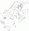 Toro 71227 (16-38HXL) - 16-38HXL Lawn Tractor, 2001 (210000001-210999999) Ersatzteile HOOD & TOWER ASSEMBLY