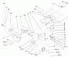 Toro 71227 (16-38HXL) - 16-38HXL Lawn Tractor, 2001 (210000001-210999999) Ersatzteile STEERING ASSEMBLY