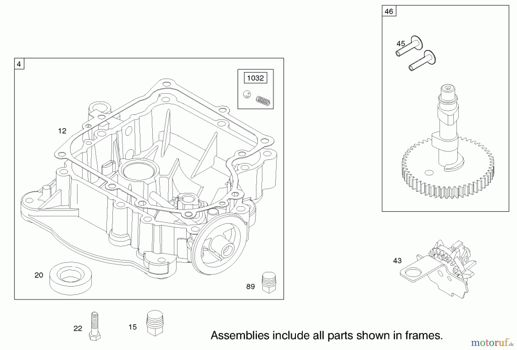 Toro Neu Mowers, Lawn & Garden Tractor Seite 1 71242 (16-38HXLE) - Toro 16-38HXLE Lawn Tractor, 2002 (220010001-220999999) CRANKCASE ASSEMBLY BRIGGS AND STRATTON MODEL 286H77-0121-E1