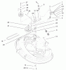 Toro 71242 (16-38HXLE) - 16-38HXLE Lawn Tractor, 2002 (220010001-220999999) Ersatzteile DECK BLADE DRIVE & BRAKING ASSEMBLY