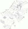 Toro 71242 (16-38HXLE) - 16-38HXLE Lawn Tractor, 2002 (220010001-220999999) Ersatzteile HOOD AND TOWER ASSEMBLY