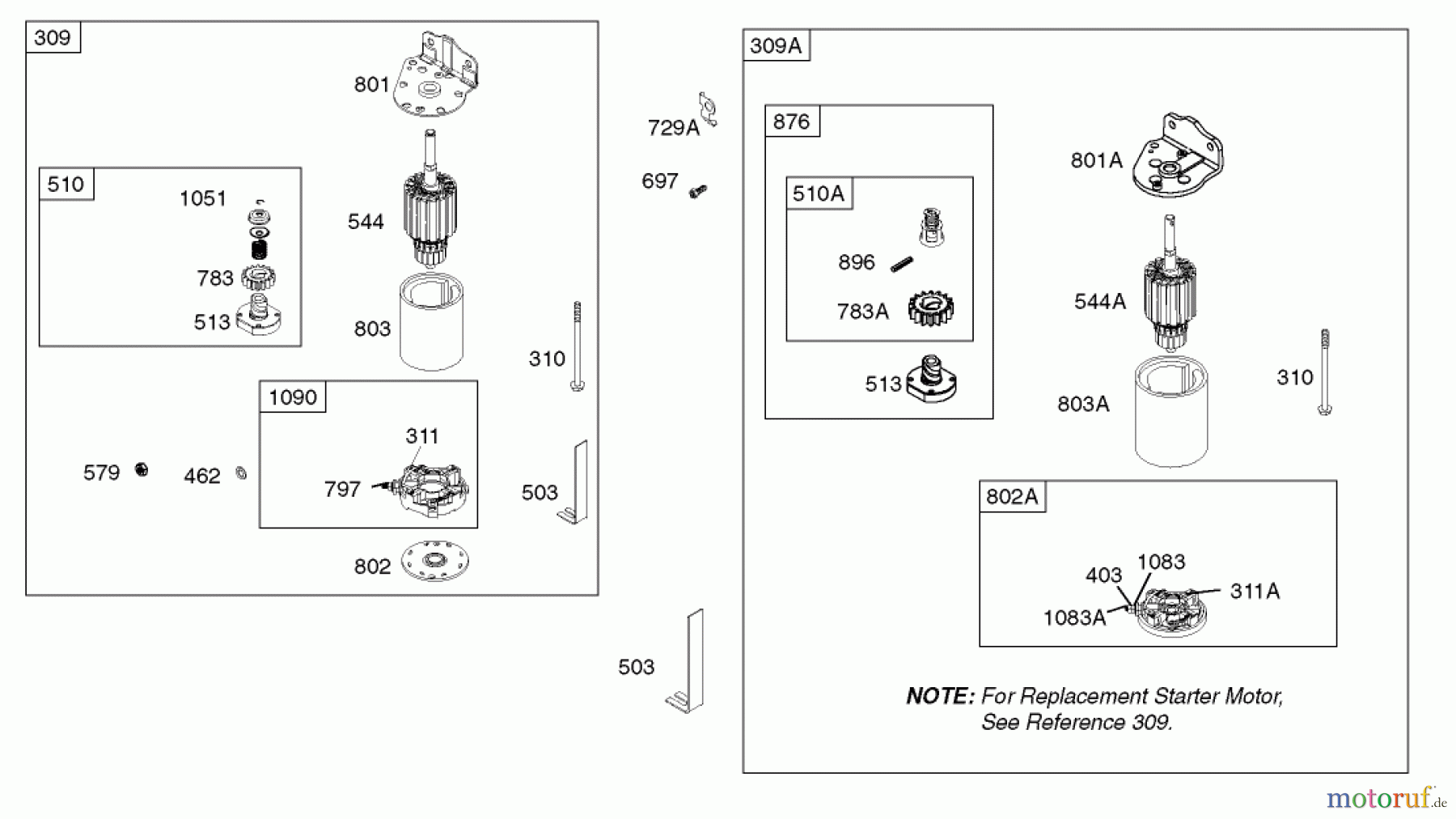Toro Neu Mowers, Lawn & Garden Tractor Seite 1 71227 (16-38HXL) - Toro 16-38HXL Lawn Tractor, 2002 (220010001-220999999) STARTER ASSEMBLY BRIGGS AND STRATTON MODEL 286H77-0121-E1