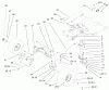 Toro 71242 (16-38HXLE) - 16-38HXLE Lawn Tractor, 2002 (220010001-220999999) Ersatzteile STEERING ASSEMBLY