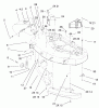 Toro 71228 (17-44HXL) - 17-44HXL Lawn Tractor, 2001 (210000001-210999999) Ersatzteile BAFFLE, DEFLECTOR AND COVER ASSEMBLY