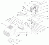 Toro 71228 (17-44HXL) - 17-44HXL Lawn Tractor, 2001 (210000001-210999999) Ersatzteile HOOD AND TOWER ASSEMBLY