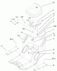 Toro 71228 (17-44HXL) - 17-44HXL Lawn Tractor, 2001 (210000001-210999999) Ersatzteile REAR BODY AND SEAT ASSEMBLY