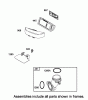 Toro 71228 (17-44HXL) - 17-44HXL Lawn Tractor, 2002 (220010001-220999999) Ersatzteile AIR CLEANER ASSEMBLY ENGINE BRIGGS AND STRATTON MODEL 31F777-0123-E1