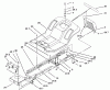 Toro 71228 (17-44HXL) - 17-44HXL Lawn Tractor, 2002 (220010001-220999999) Ersatzteile FRAME AND BODY ASSEMBLY