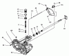 Toro 71228 (17-44HXL) - 17-44HXL Lawn Tractor, 2002 (220010001-220999999) Ersatzteile HOUSING AND BEARING ASSEMBLY