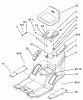 Toro 71228 (17-44HXL) - 17-44HXL Lawn Tractor, 2002 (220010001-220999999) Ersatzteile REAR BODY AND SEAT ASSEMBLY