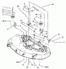 Toro 71228 (17-44HXL) - 17-44HXL Lawn Tractor, 2003 (230000001-230999999) Ersatzteile BRAKE AND IDLER ASSEMBLY