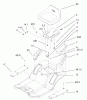 Toro 71228 (17-44HXL) - 17-44HXL Lawn Tractor, 2003 (230000001-230999999) Ersatzteile REAR BODY AND SEAT ASSEMBLY