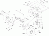 Toro 71228 (17-44HXL) - 17-44HXL Lawn Tractor, 2003 (230000001-230999999) Ersatzteile STEERING COMPONENT ASSEMBLY