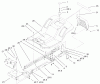 Toro 71233 (17-44HXL) - 17-44HXL Indy Special Edition Lawn Tractor, 2001 (210000001-210999999) Ersatzteile FRAME AND BODY ASSEMBLY