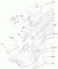 Toro 71233 (17-44HXL) - 17-44HXL Indy Special Edition Lawn Tractor, 2001 (210000001-210999999) Ersatzteile REAR BODY AND SEAT ASSEMBLY