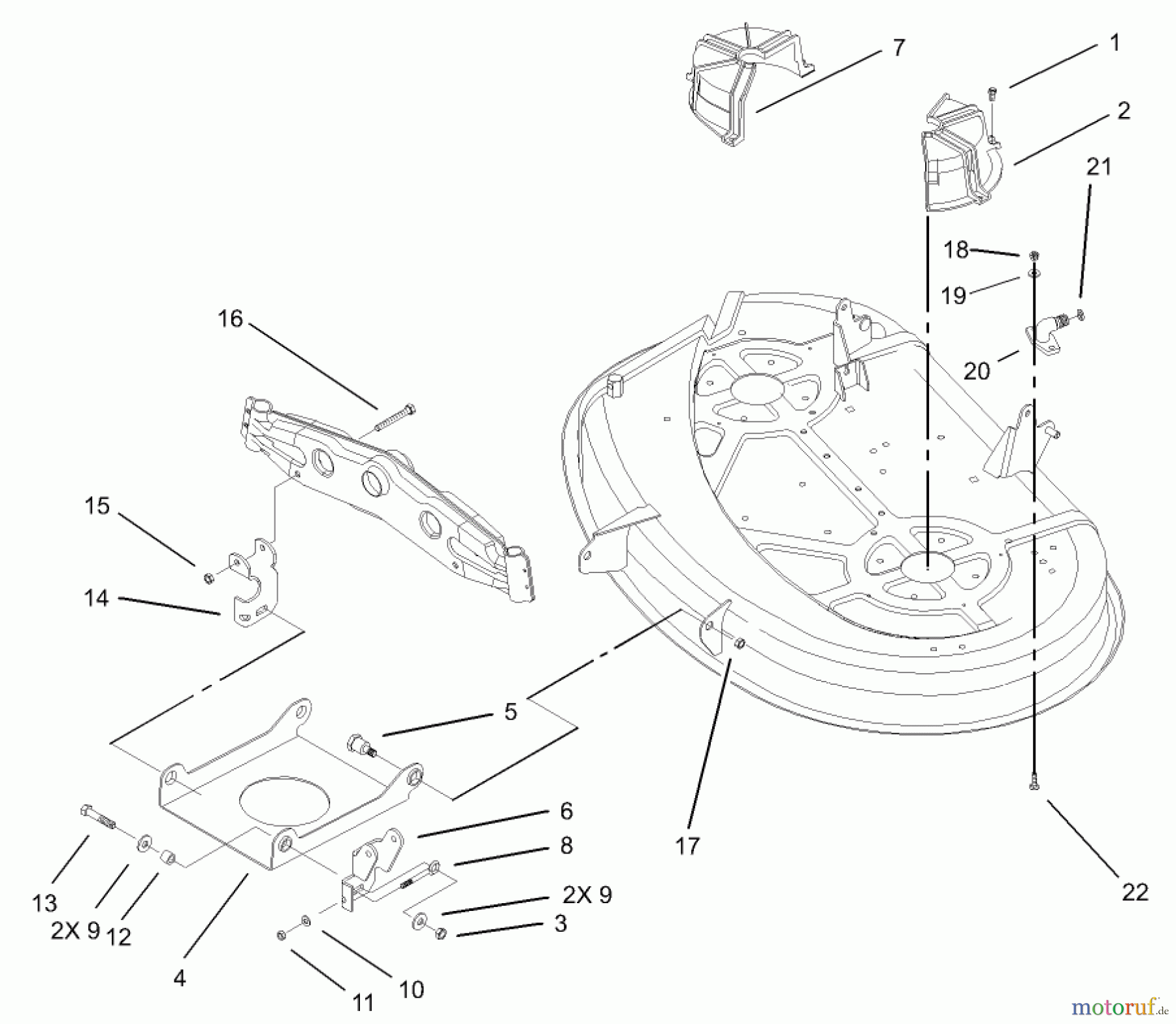 Toro Neu Mowers, Lawn & Garden Tractor Seite 1 71242 (16-38HXLE) - Toro 16-38HXLE Lawn Tractor, 2004 (240000001-240999999) 38IN DECK ENGAGEMENT ASSEMBLY