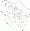 Toro 71243 (17-38HXLE) - 17-38HXLE Lawn Tractor, 2004 (240000001-240999999) Ersatzteile 38IN DECK ASSEMBLY
