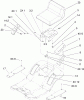 Toro 71243 (17-38HXLE) - 17-38HXLE Lawn Tractor, 2004 (240000001-240999999) Ersatzteile REAR BODY AND SEAT ASSEMBLY