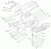 Toro 71245 (14-38HXLE) - 14-38HXLE Lawn Tractor, 2003 (230000001-230999999) Ersatzteile 38IN DECK ASSEMBLY