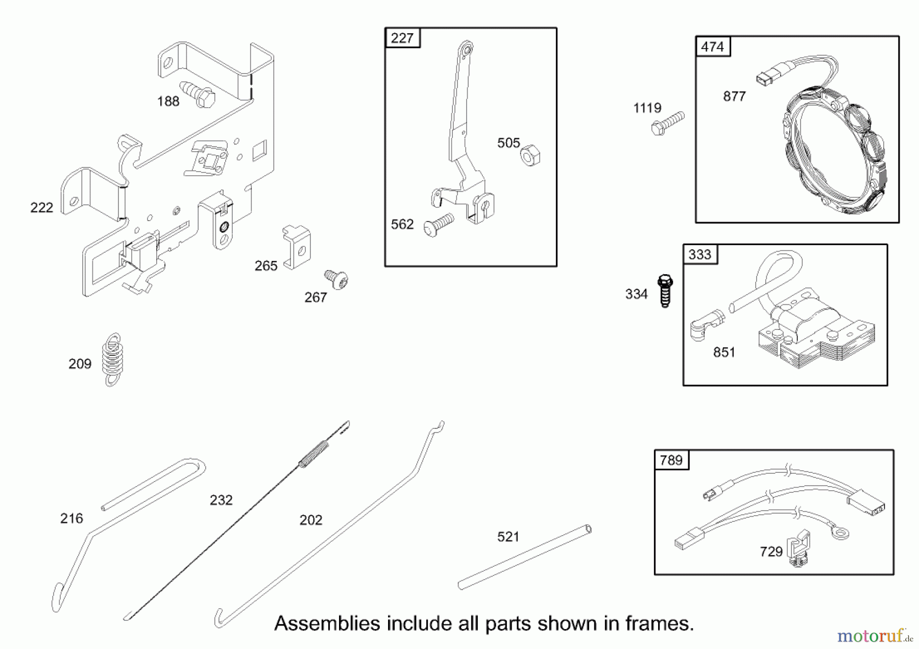 Toro Neu Mowers, Lawn & Garden Tractor Seite 1 71245 (14-38HXLE) - Toro 14-38HXLE Lawn Tractor, 2003 (230000001-230999999) GOVERNOR ASSEMBLY ENGINE BRIGGS AND STRATTON MODEL 280H07-0160-E1
