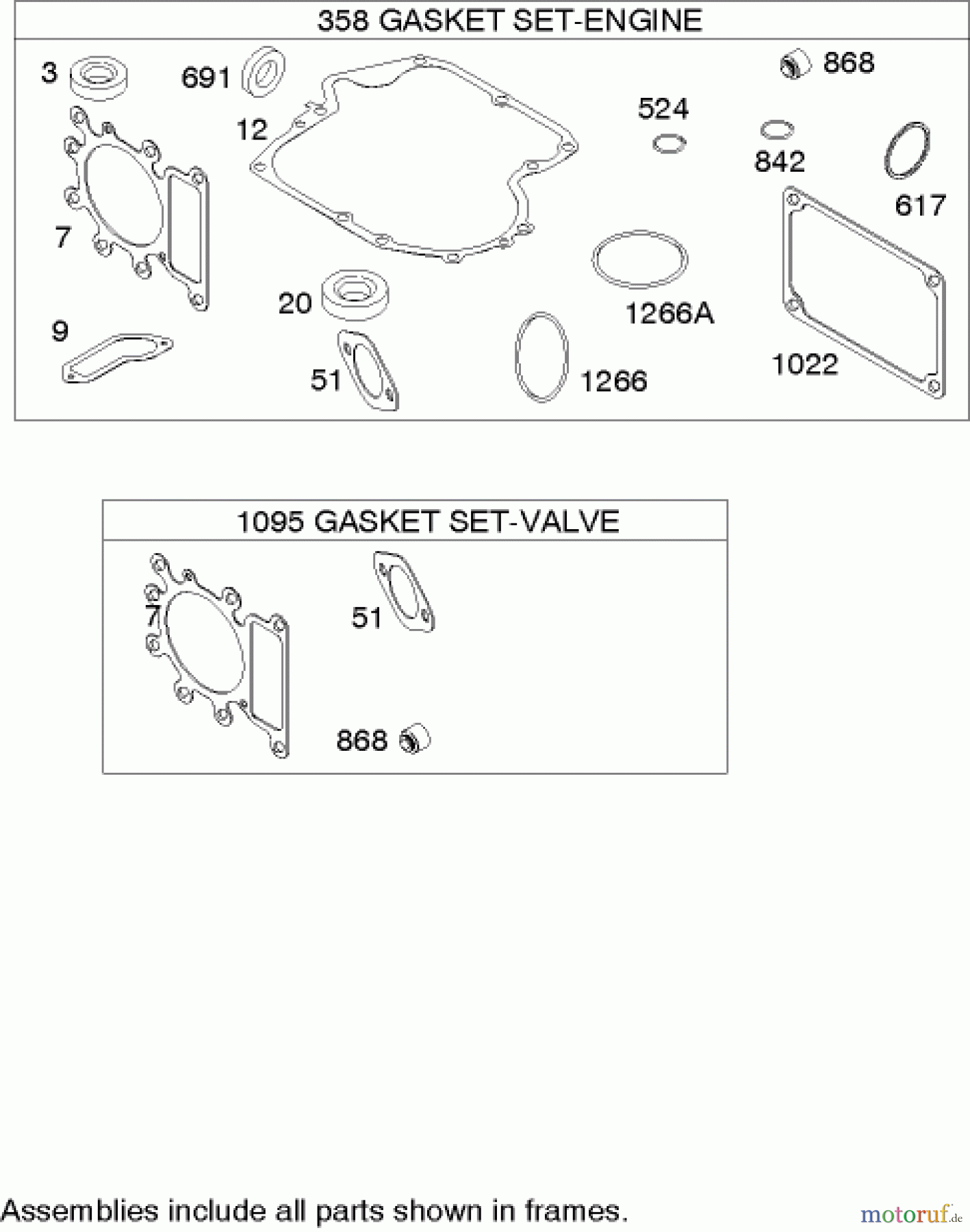 Toro Neu Mowers, Lawn & Garden Tractor Seite 1 71245 (14-38HXLE) - Toro 14-38HXLE Lawn Tractor, 2004 (240000001-240999999) GASKET ASSEMBLY BRIGGS AND STRATTON MODEL 280H07-0160-E1