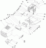 Toro 71245 (14-38HXLE) - 14-38HXLE Lawn Tractor, 2004 (240000001-240999999) Ersatzteile HOOD AND TOWER ASSEMBLY